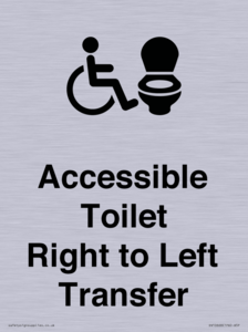 Accessible Toilet with Right to Left Transfer